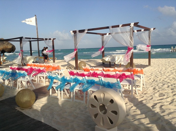 Russian wedding DJ MC tamada Mexico Playa Paraiso, Mayan Riviera, Iberostar Resort